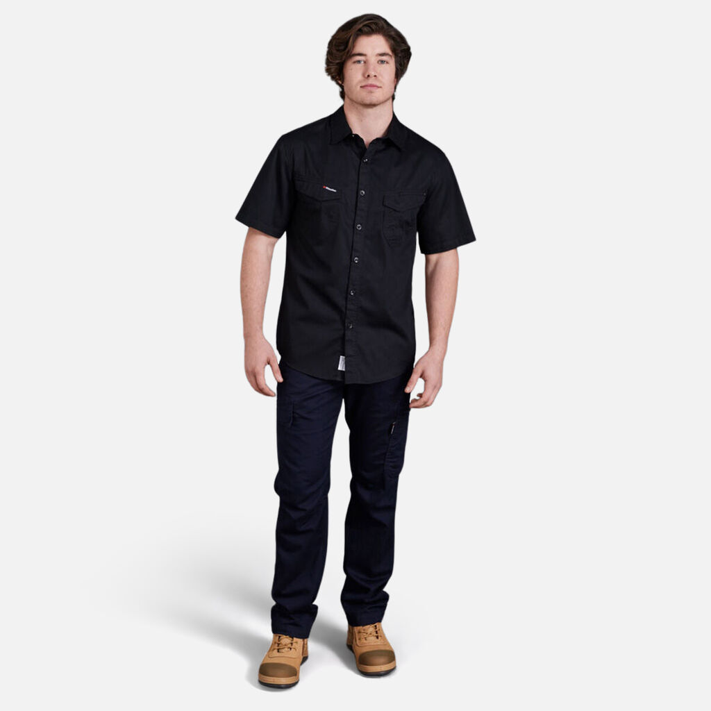 Tradies Lightweight Cotton Drill Short Sleeve Work Shirt