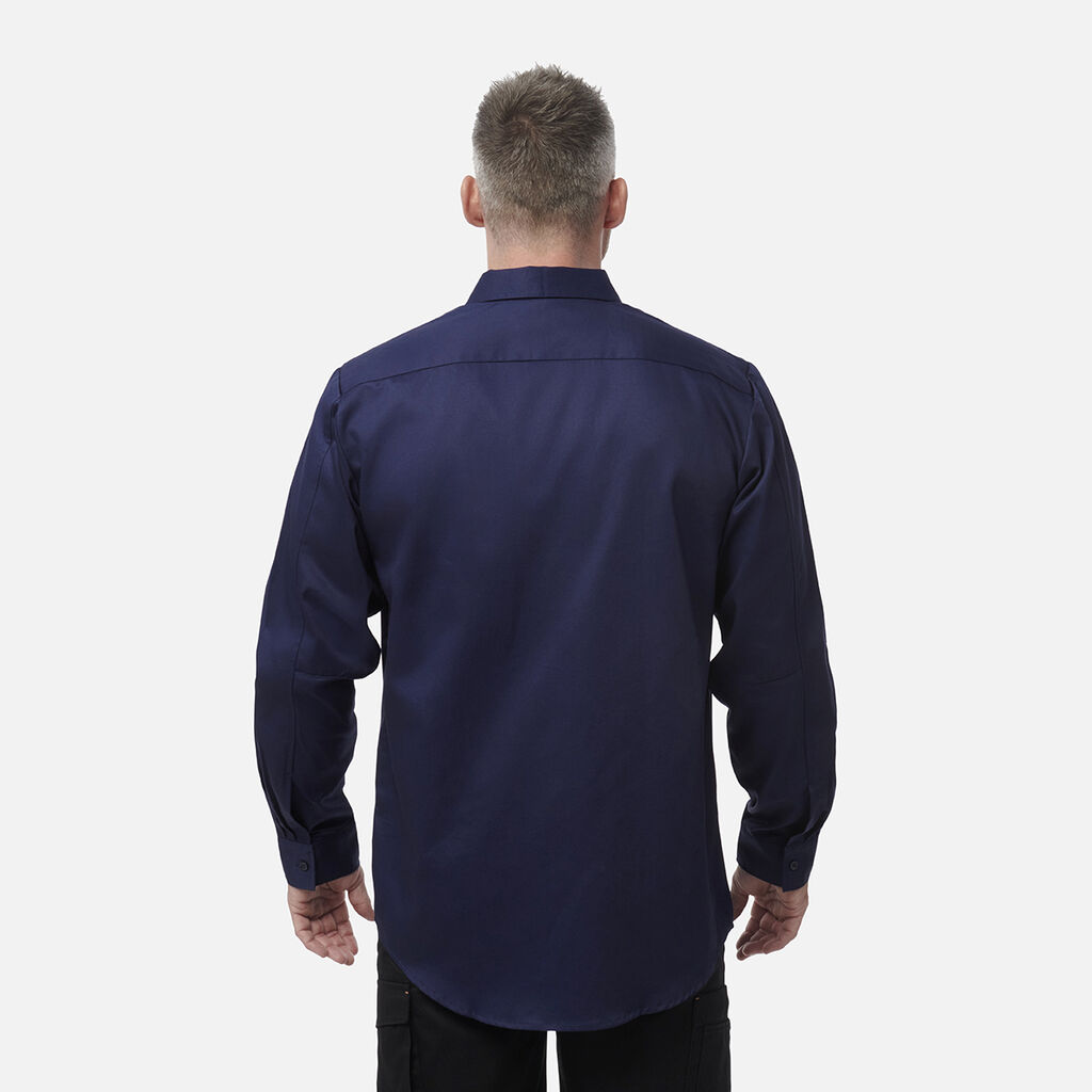 Originals Long Sleeve Open Front Cotton Drill Work Shirt