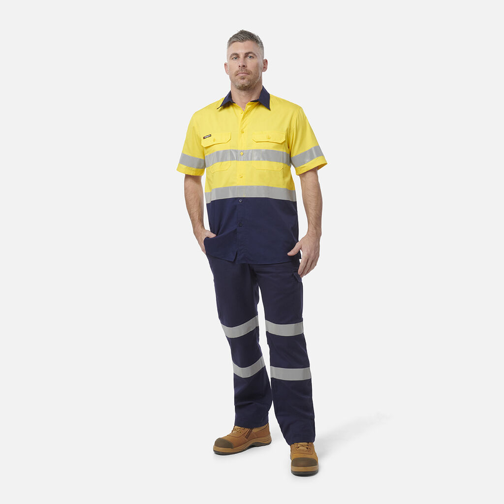 Workcool Vented Spliced Shirt Taped Short Sleeve
