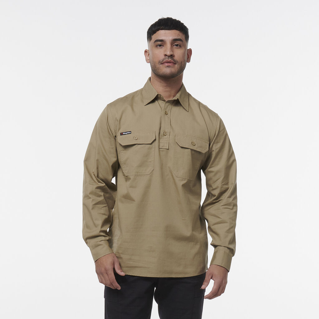 Workcool Vented Closed Front Shirt Long Sleeve