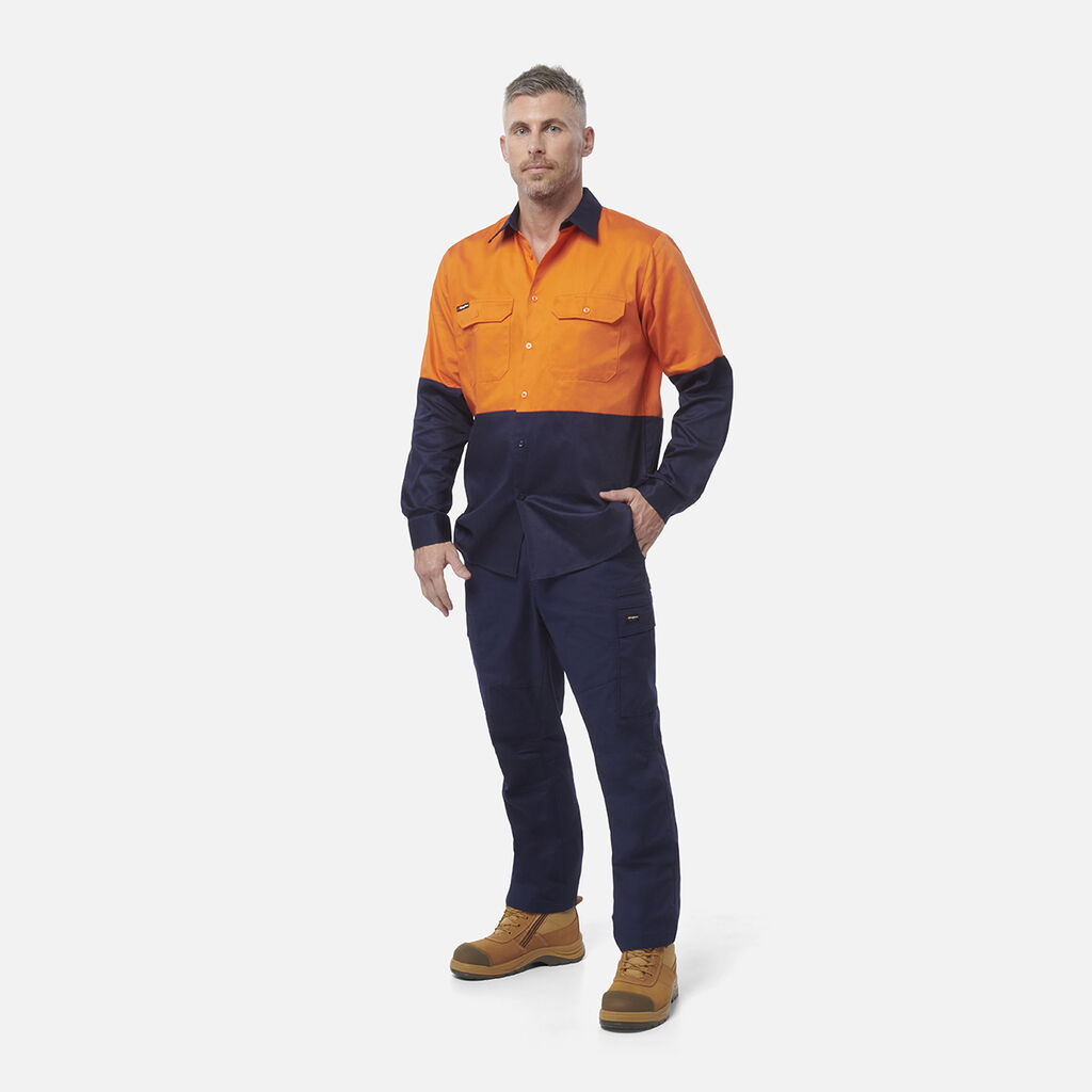 Originals Hi-Vis Long Sleeve Drill Work Shirt