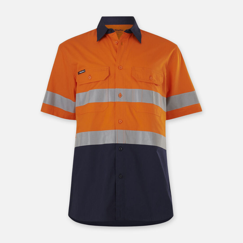 Workcool Vented Spliced Shirt Taped Short Sleeve