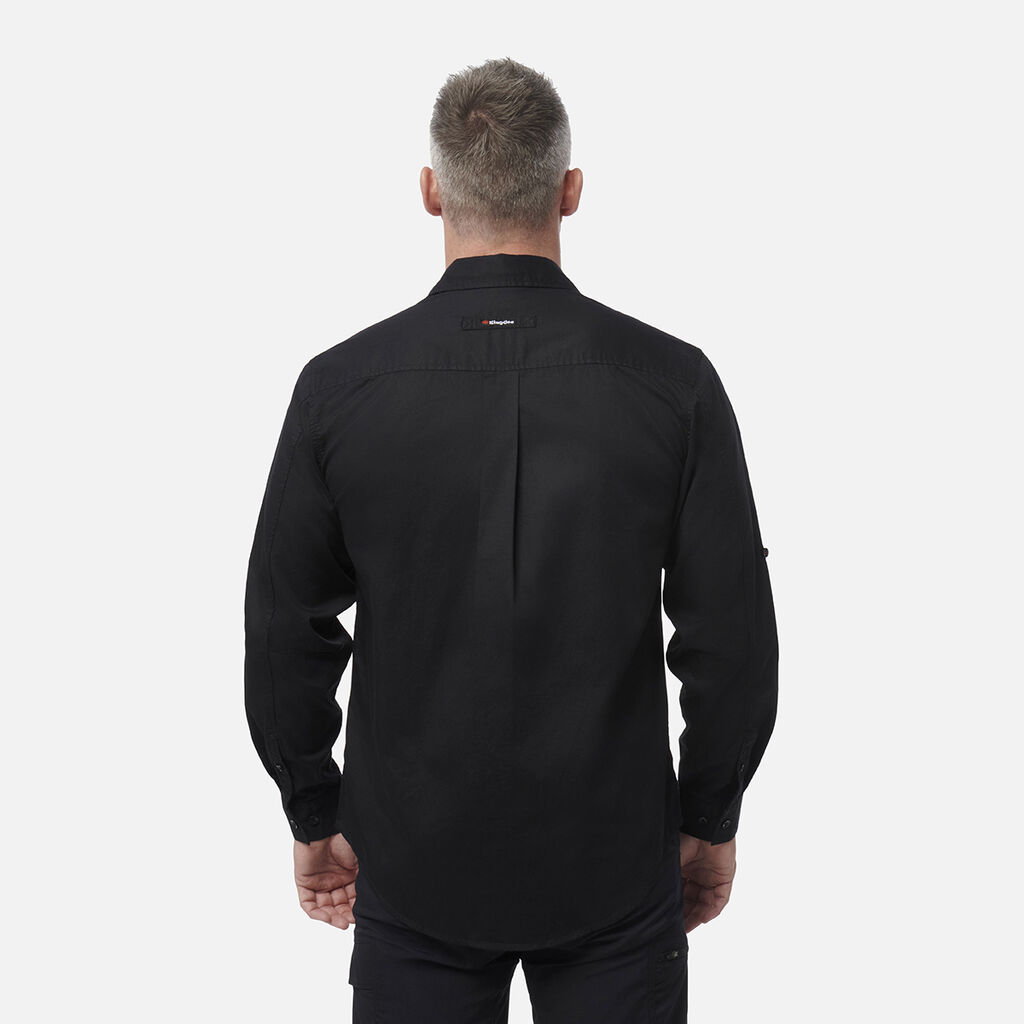 Tradies Lightweight Cotton Drill Long Sleeve Work Shirt