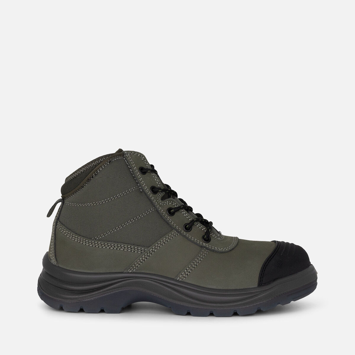 p Tradie Zip Lace Steel Cap Safety Work Boots 5 Khaki KingGee New Zealand p