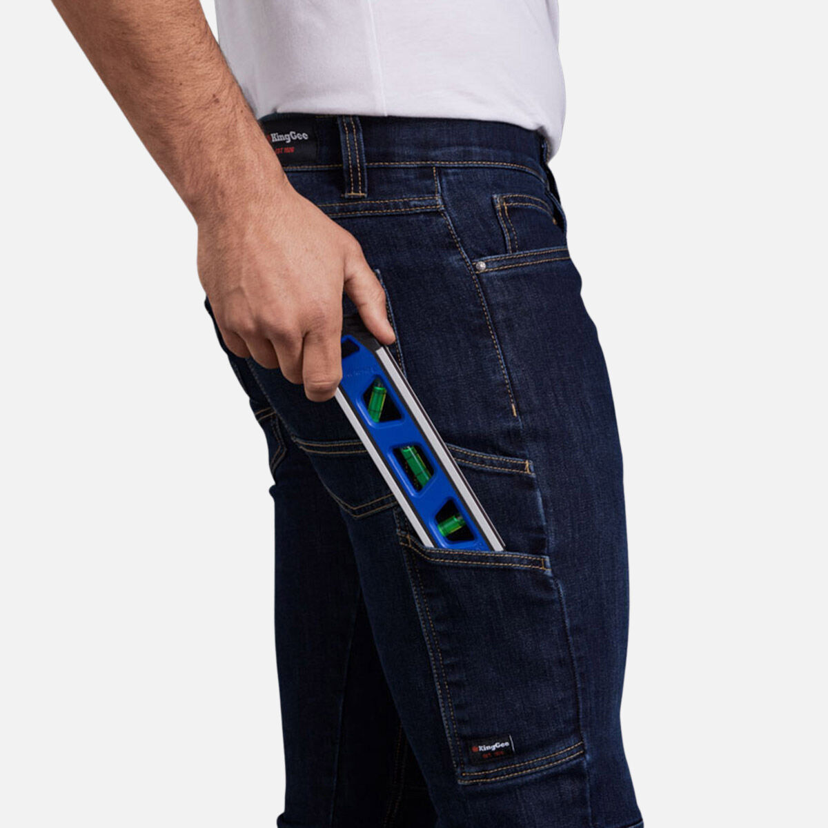 Urban Coolmax Slim Stretch Denim Work Jeans | KingGee New Zealand