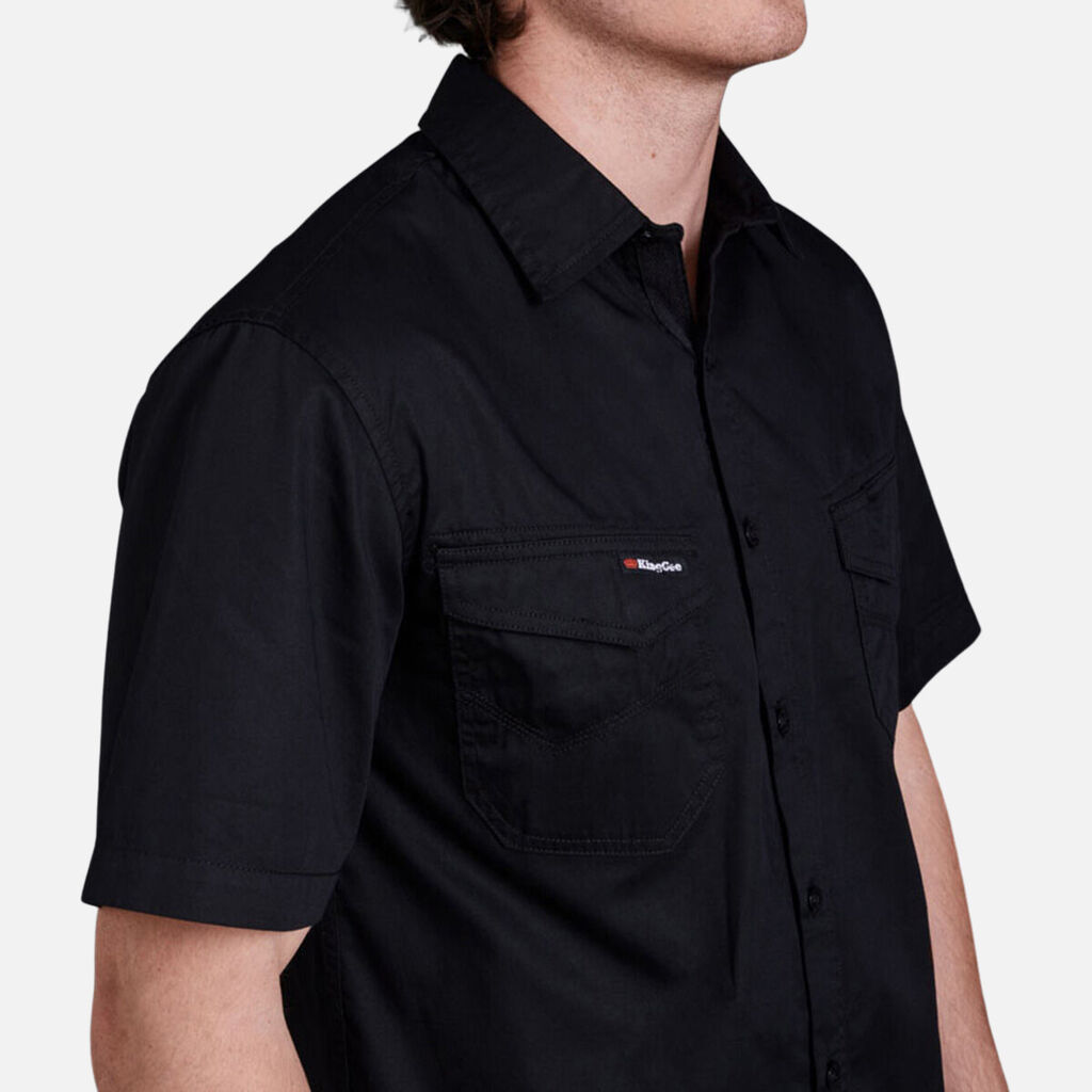 Tradies Lightweight Cotton Drill Short Sleeve Work Shirt