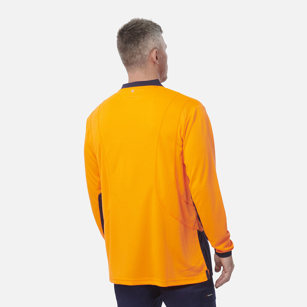 Workcool Hyperfreeze Hi-Vis Lightweight Long Sleeve Polo 