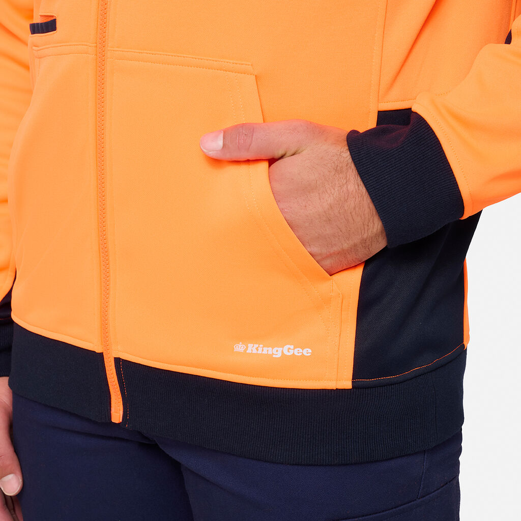 Original Hi Vis Full Zip Fleece Hoodie
