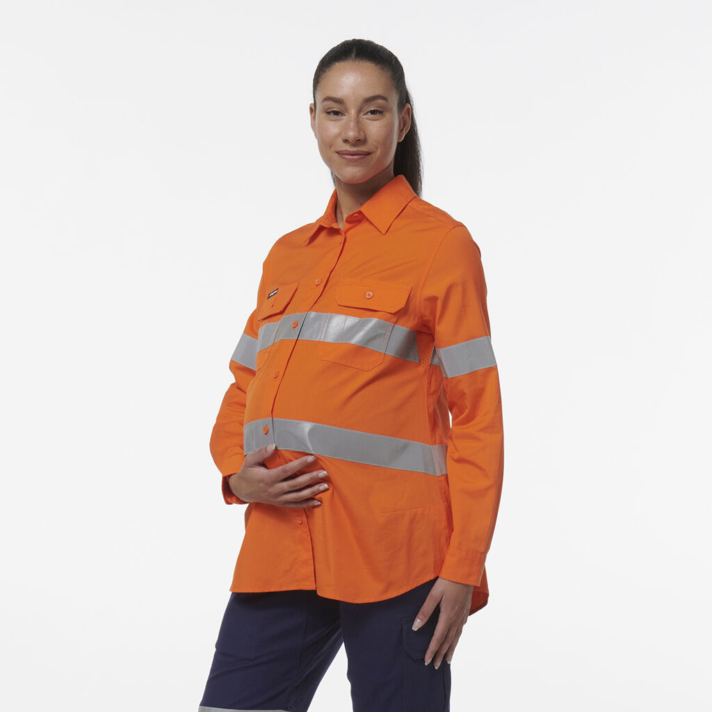Womens Workcool Maternity Reflective Shirt