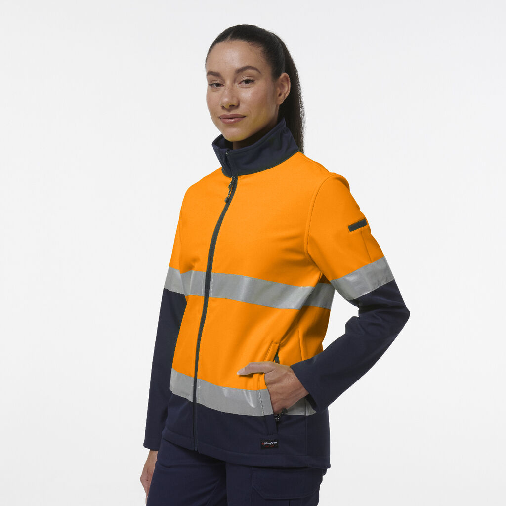 Women's Reflective Spliced Soft Shell Jacket