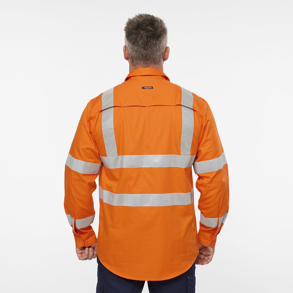 Originals VIC Rail Hi Vis Vented Taped Long Sleeve Shirt 
