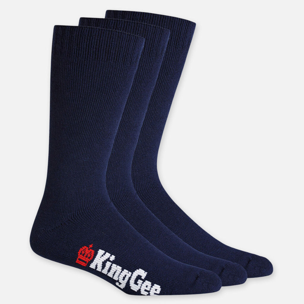 Men's Bamboo Crew Work Socks - 3 Pack