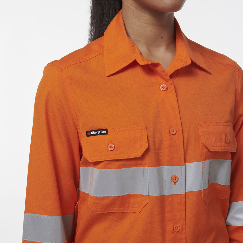 Womens Workcool Vented Reflective Shirt