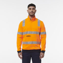 Reflective 1/4 Zip Fleece  X Back