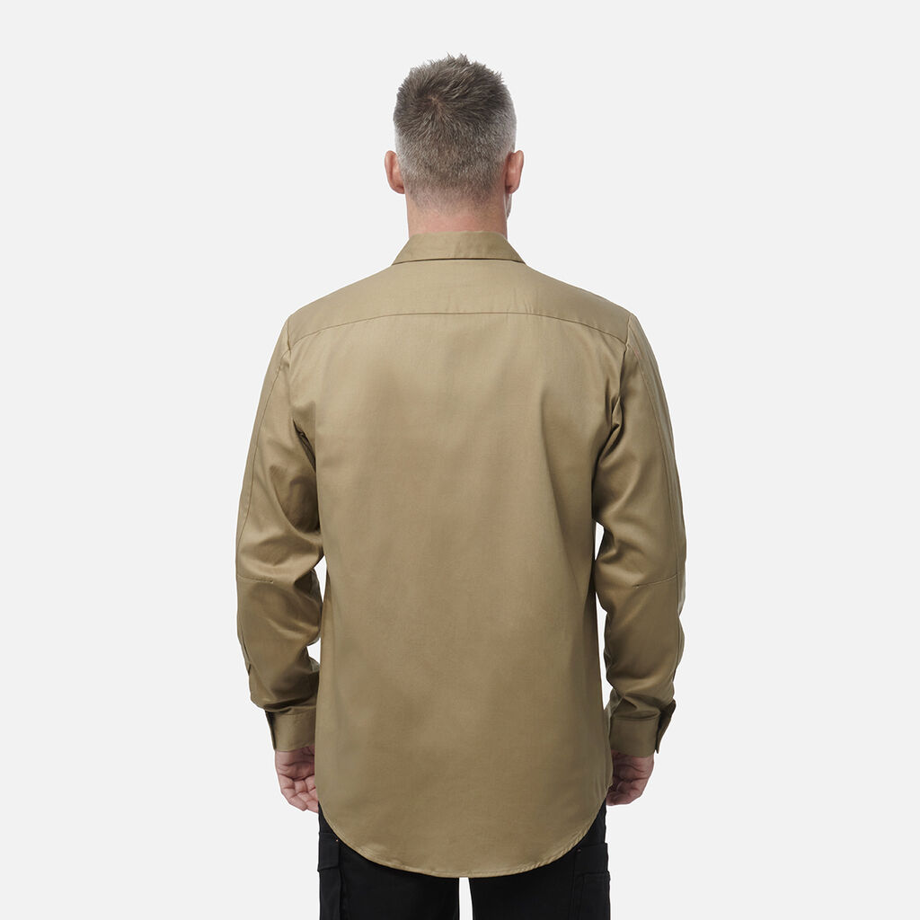 Originals Long Sleeve Open Front Cotton Drill Work Shirt