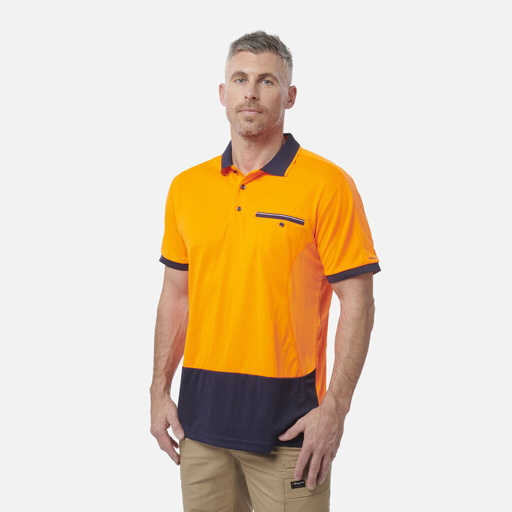 Workcool Hyperfreeze Hi-Vis Lightweight Short Sleeve Polo