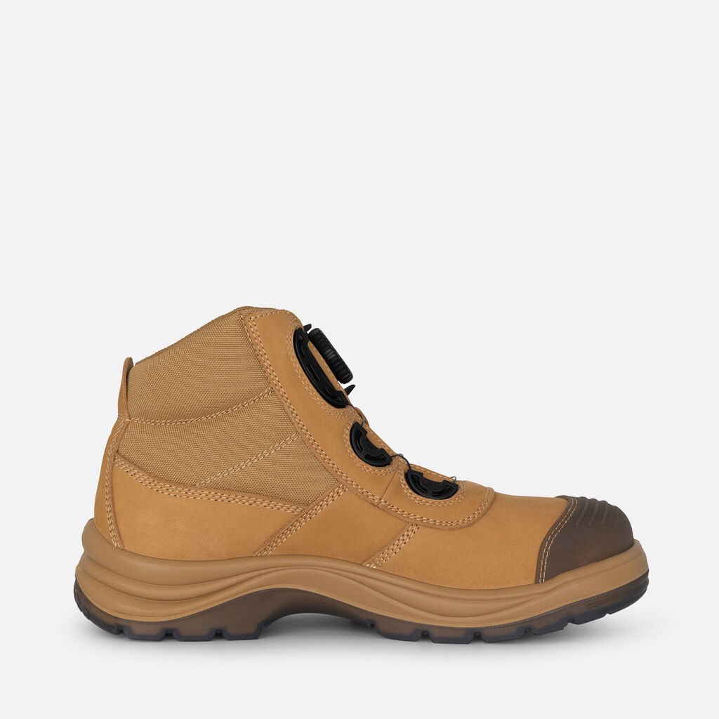 Tradie Boa Fit Work Boots - Wheat
