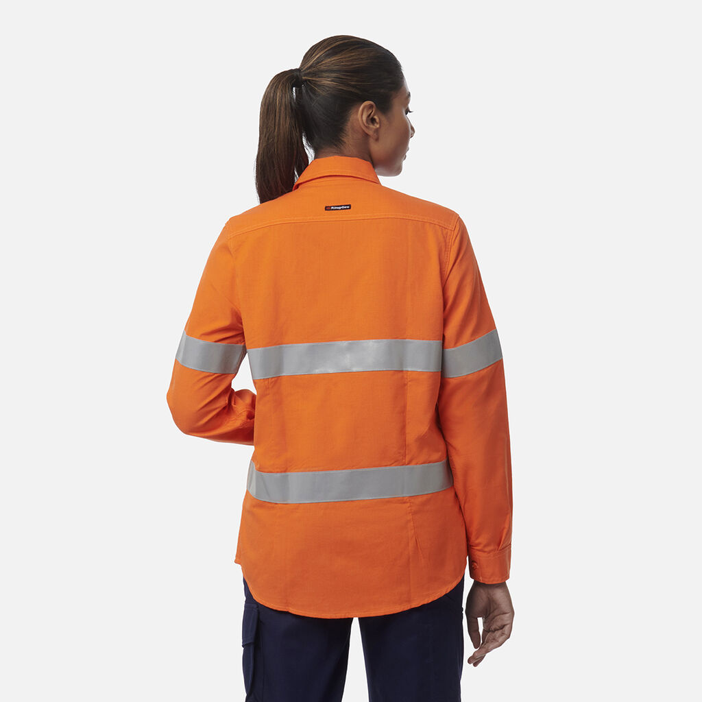 Women’s Shieldtec LENZING™ FR Hi-Vis Open Front Taped Shirt PPE2