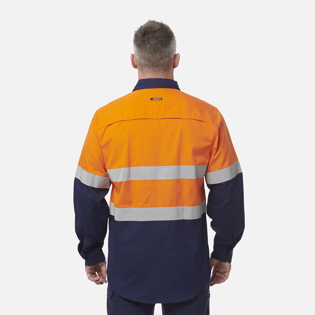 Workcool Vented Closed Front Spliced Shirt Taped Long Sleeve