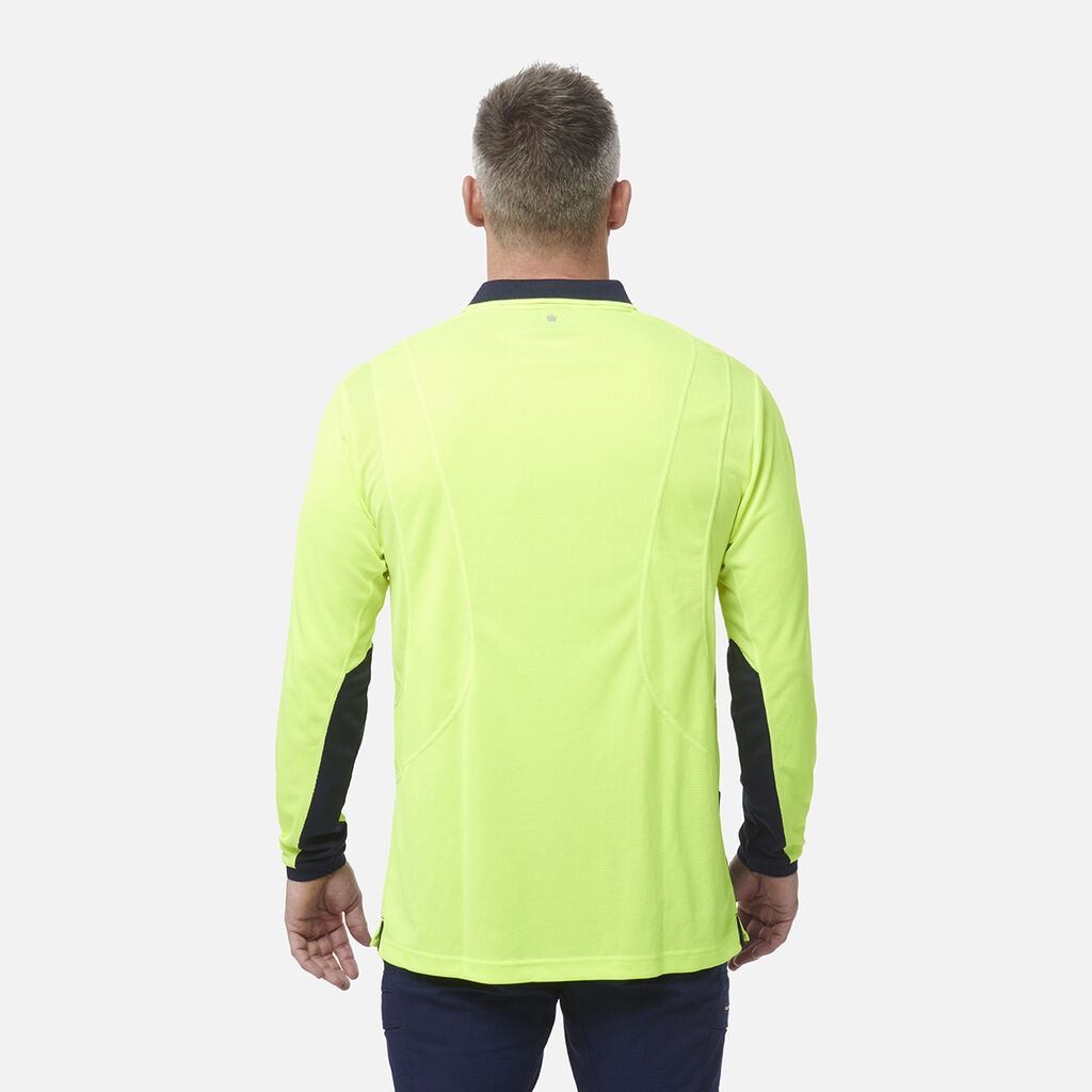 Workcool Hyperfreeze Hi-Vis Lightweight Long Sleeve Polo 