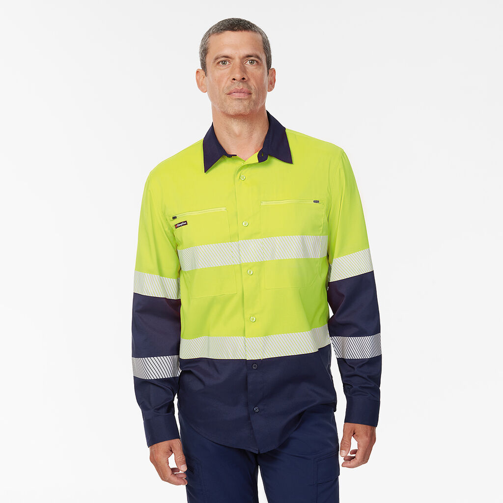 DryCool Hi Vis Spliced Taped Shirt Long Sleeve Shirt 