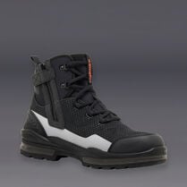 Pro Cool Hi-Vis Mesh Composite Toe Safety Work Boots - Black