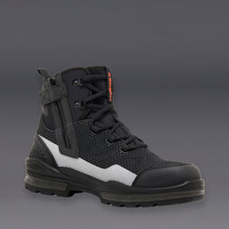 Pro Cool Hi-Vis Mesh Composite Toe Safety Work Boots - Black