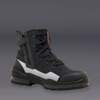 Pro Cool Hi-Vis Mesh Composite Toe Safety Work Boots - Black