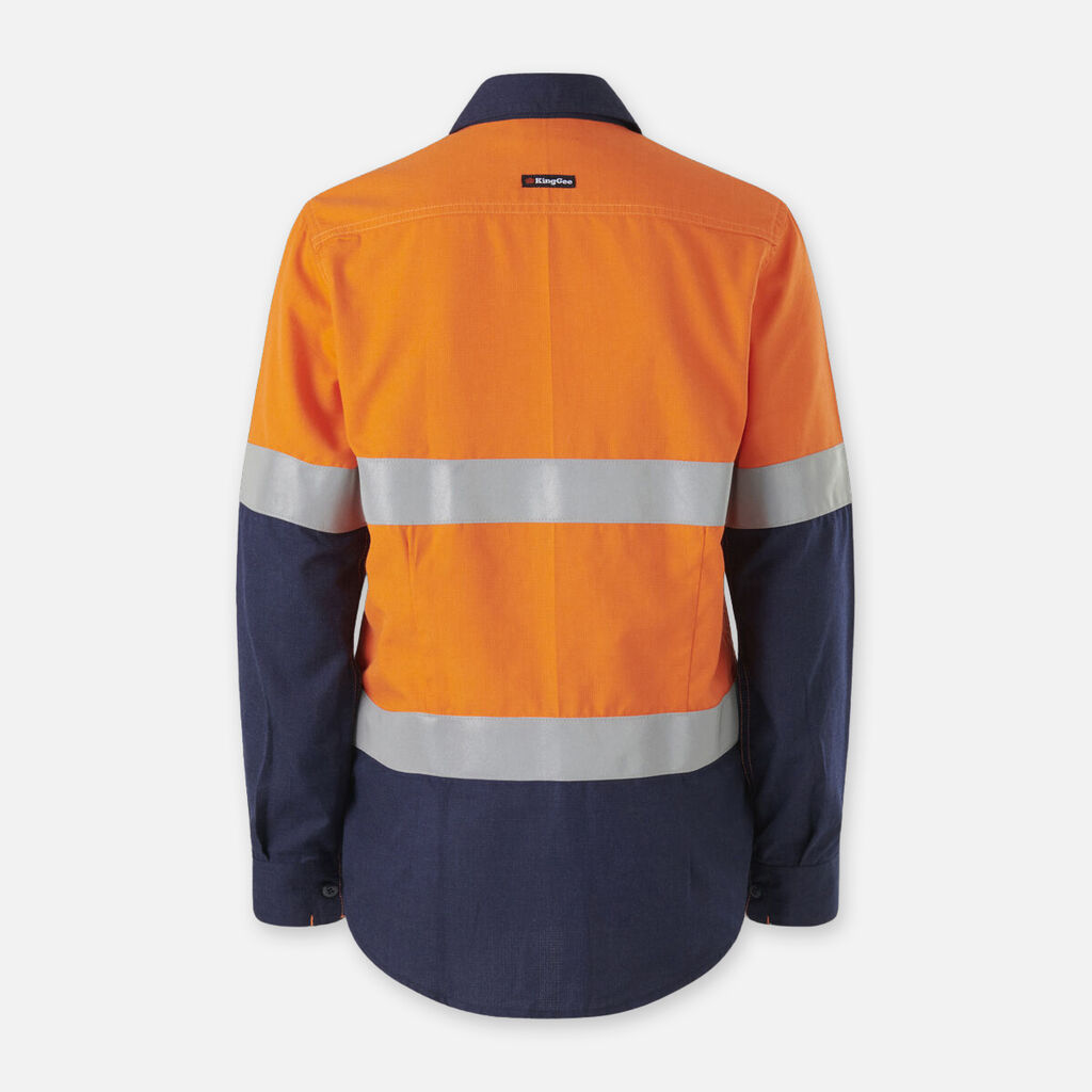 Women’s Shieldtec Lenzing FR Hi-Vis Spliced Open Front Taped Shirt