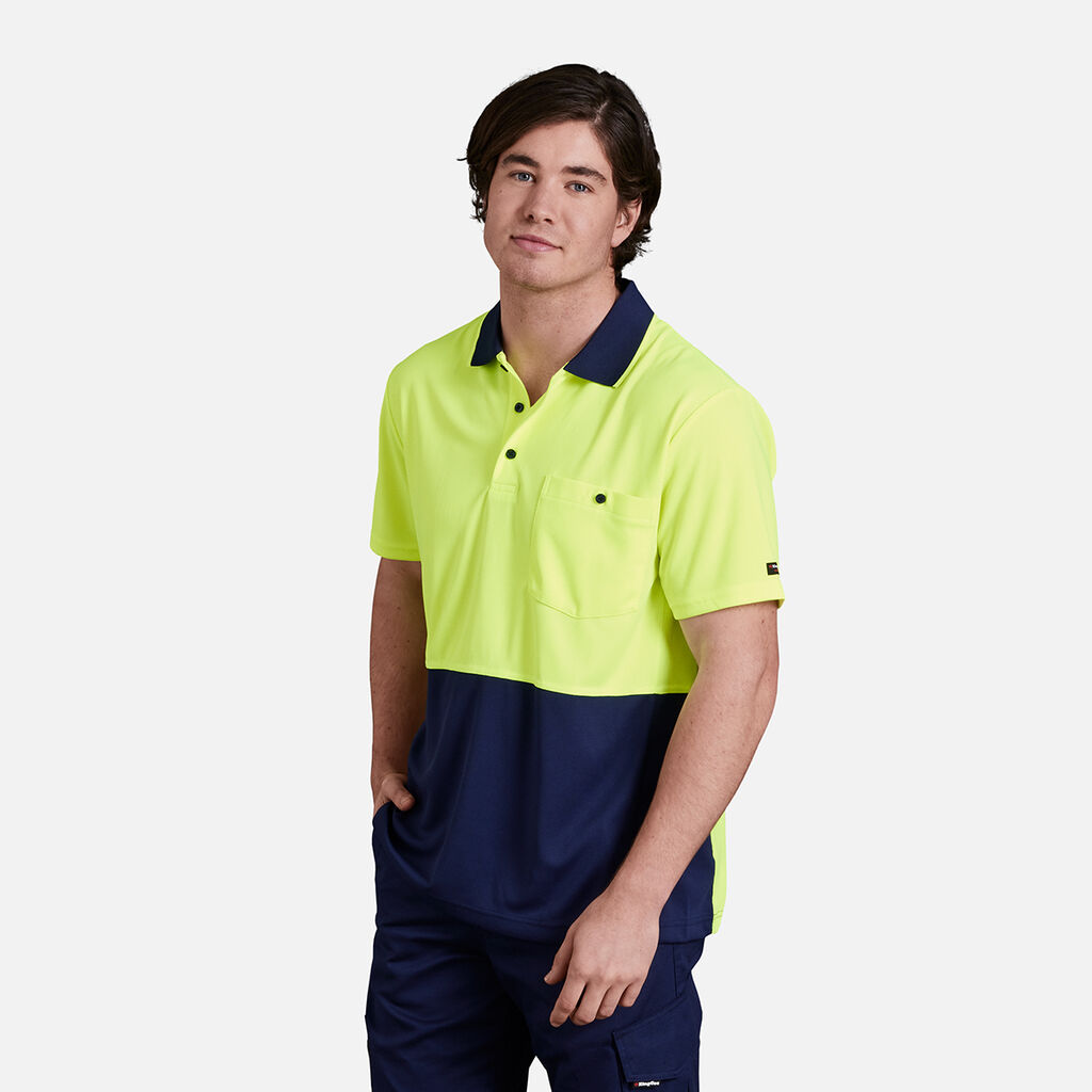 Workcool Hyperfreeze Hi-Vis Two Tone Short Sleeve Polo Shirt