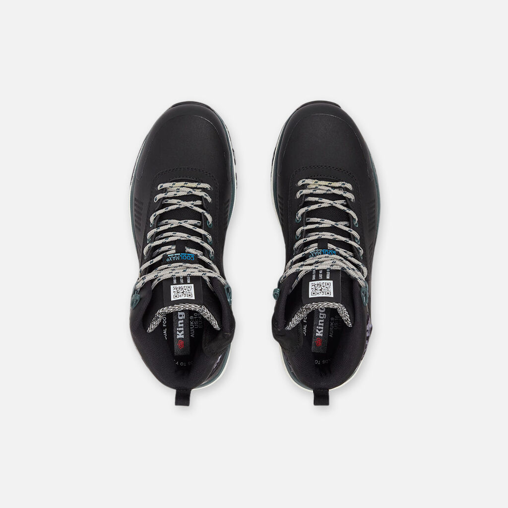 Terra Firma Hybrid Zip/Lace Composite Toe Work Boots 5" - Black/Forest Green