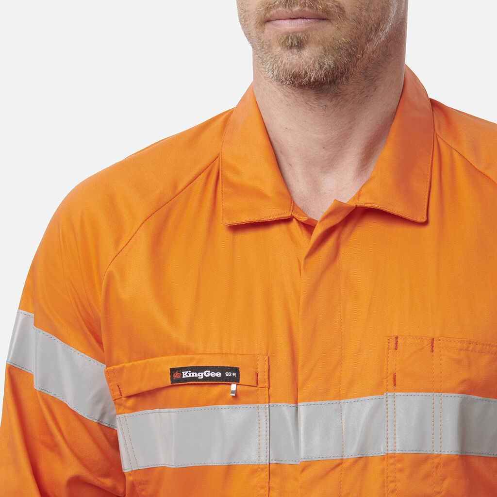Originals Hi-Vis Lightweight Reflective Drill Work Overalls 
