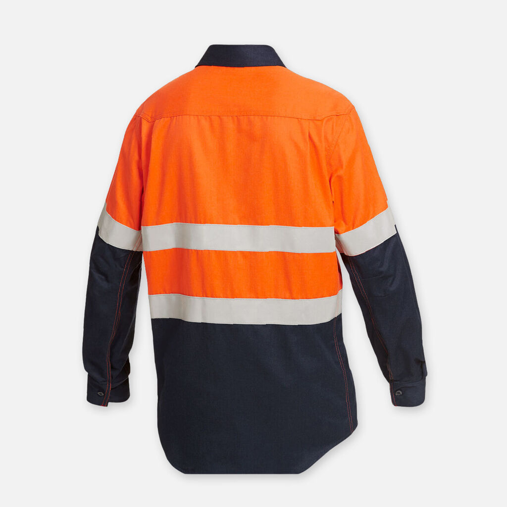 ShieldTec FR Hi Vis 2 Tone Closed Front Taped Shirt