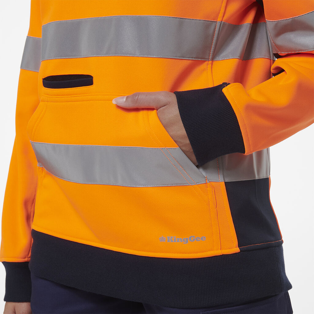 Women's Reflective Spliced 1/4 Zip Fleece