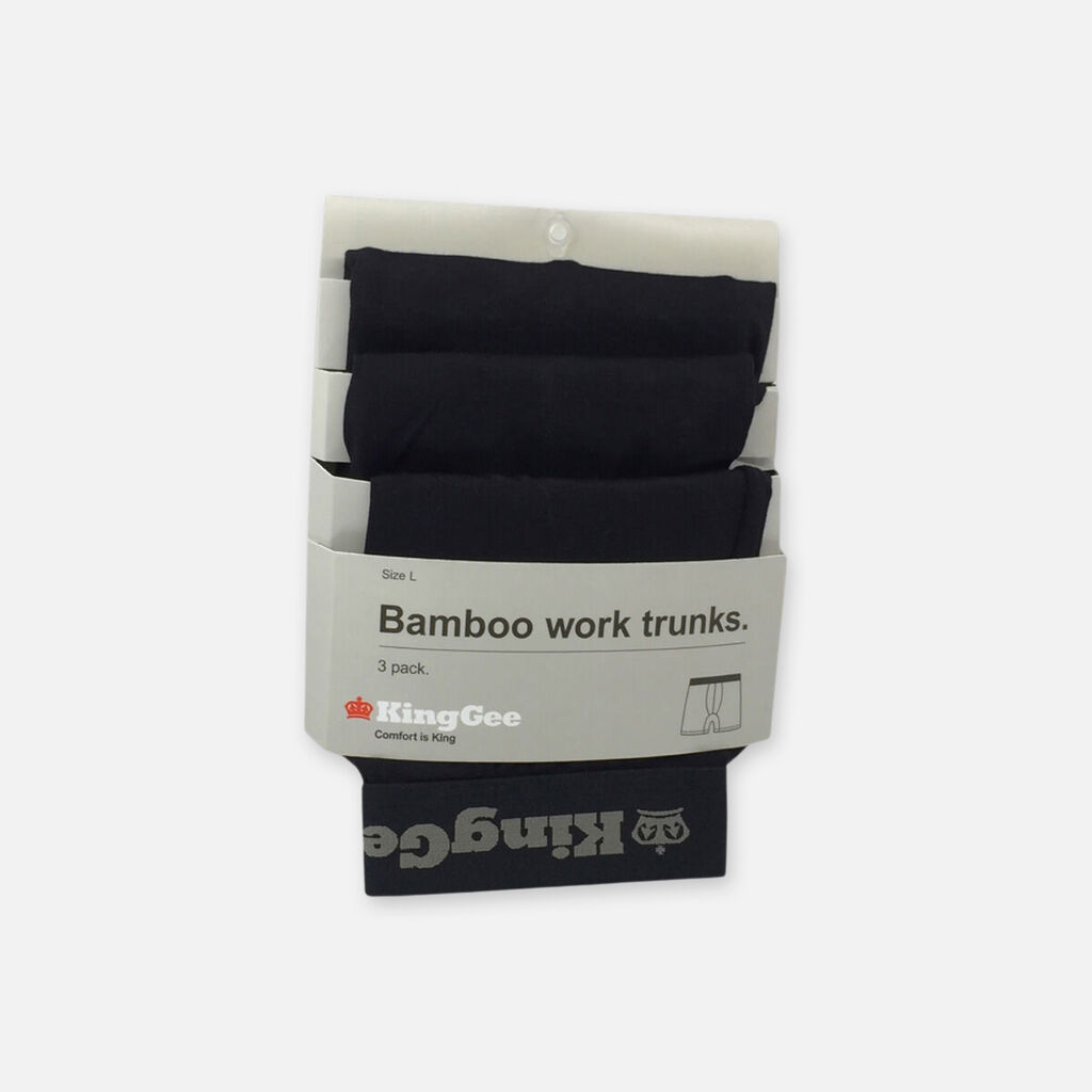 Bamboo Work Trunk 3 Pack, KingGee Australia