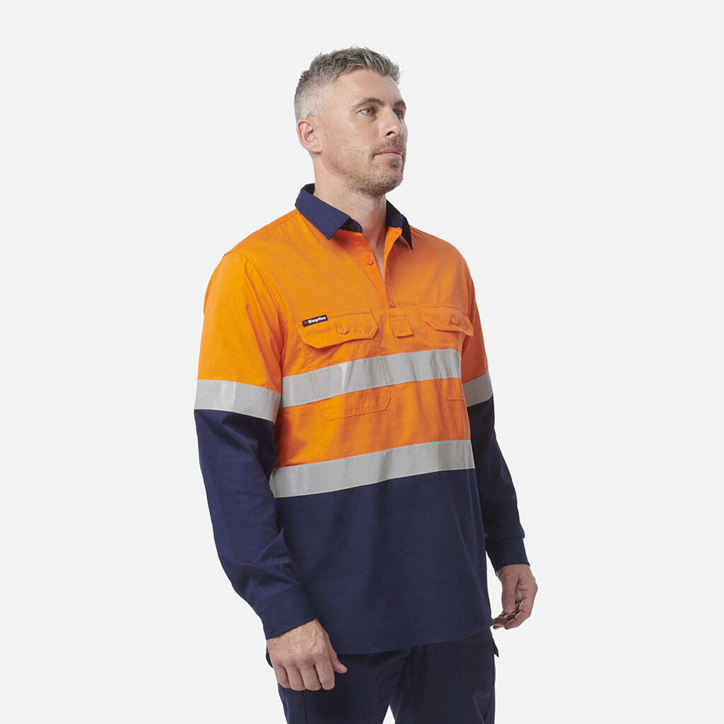 Workcool Vented Closed Front Spliced Shirt Taped Long Sleeve