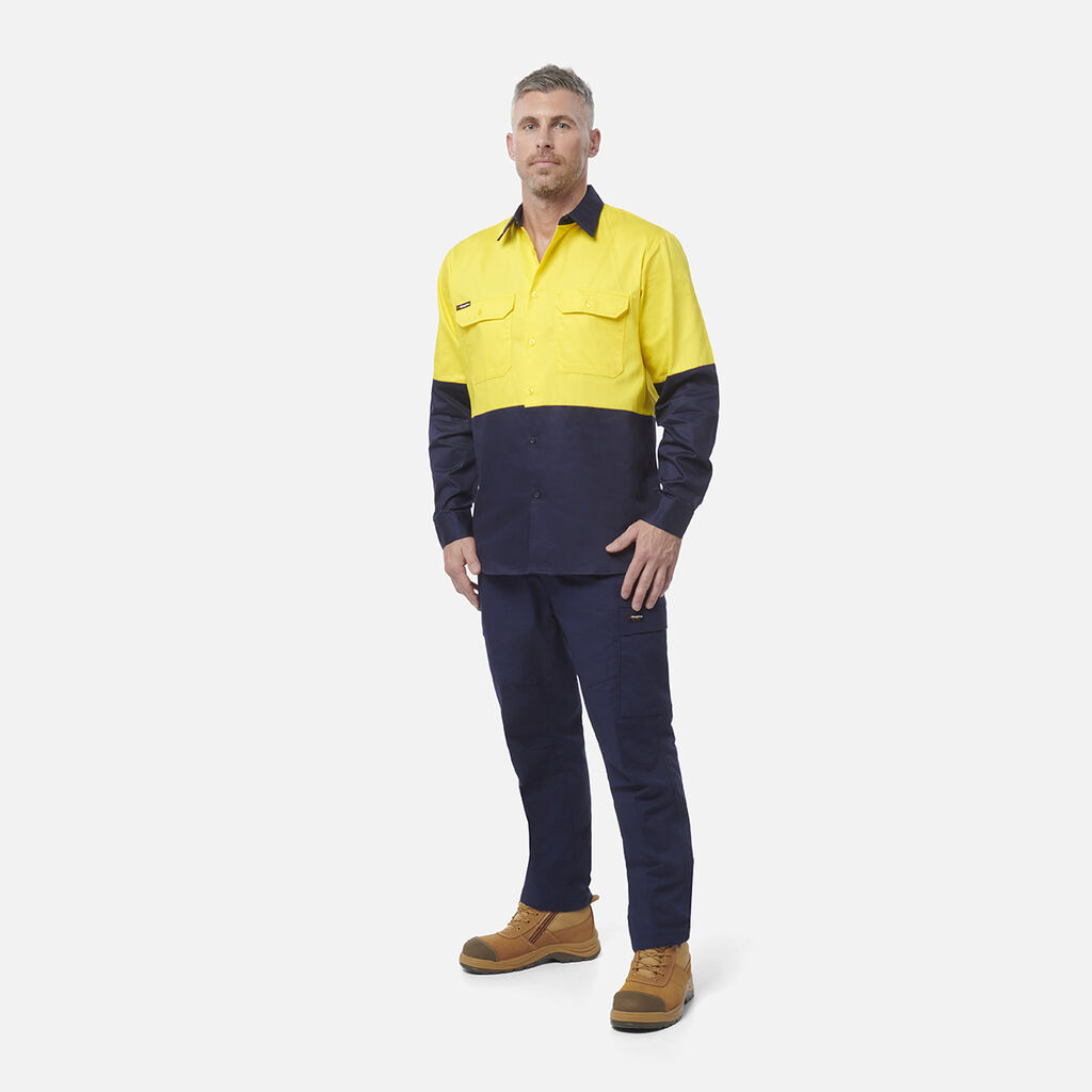 Originals Hi-Vis Long Sleeve Drill Work Shirt