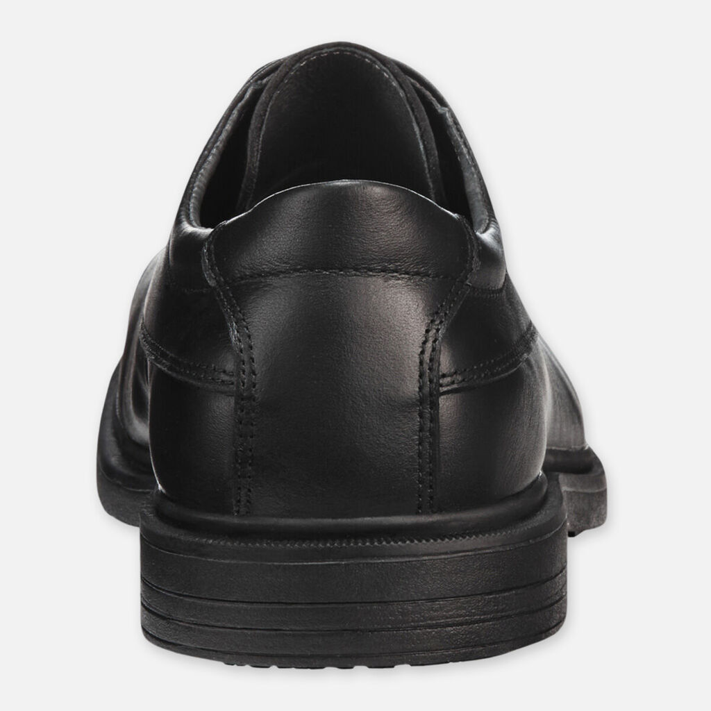 Parkes Leather Lace Up Safety Toe Shoes - Black
