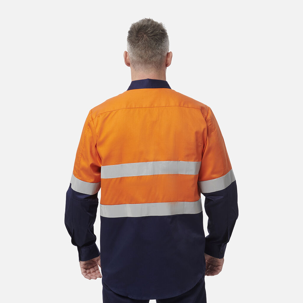 Originals Hi-Vis Reflective Two Tone Long Sleeve Work Shirt 