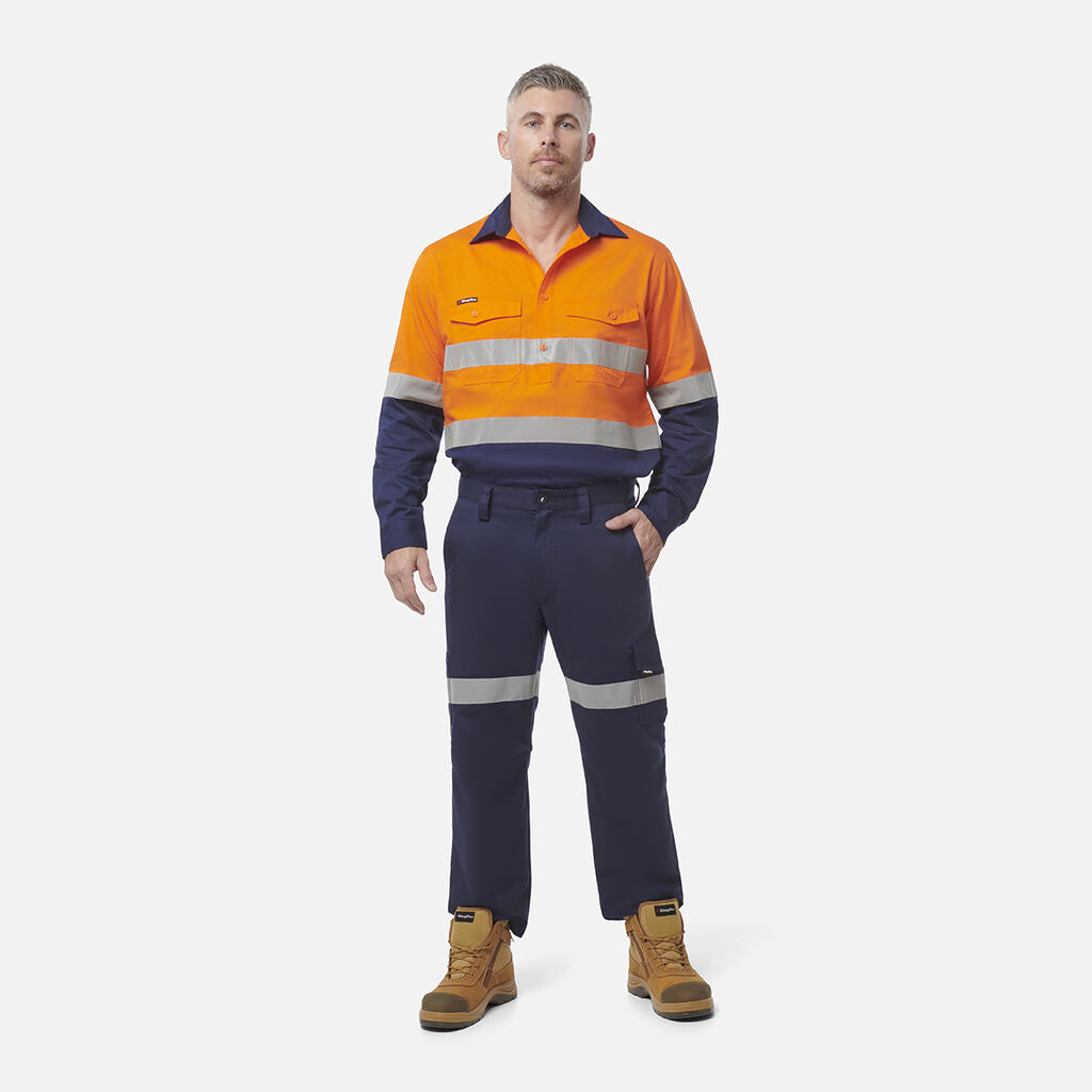 Workcool 2 Hi-Vis Reflective Closed Front Work Shirt