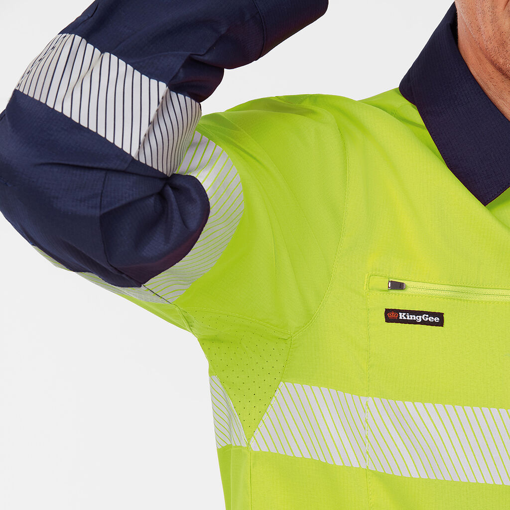 DryCool Hi Vis Spliced Taped Shirt Long Sleeve Shirt 