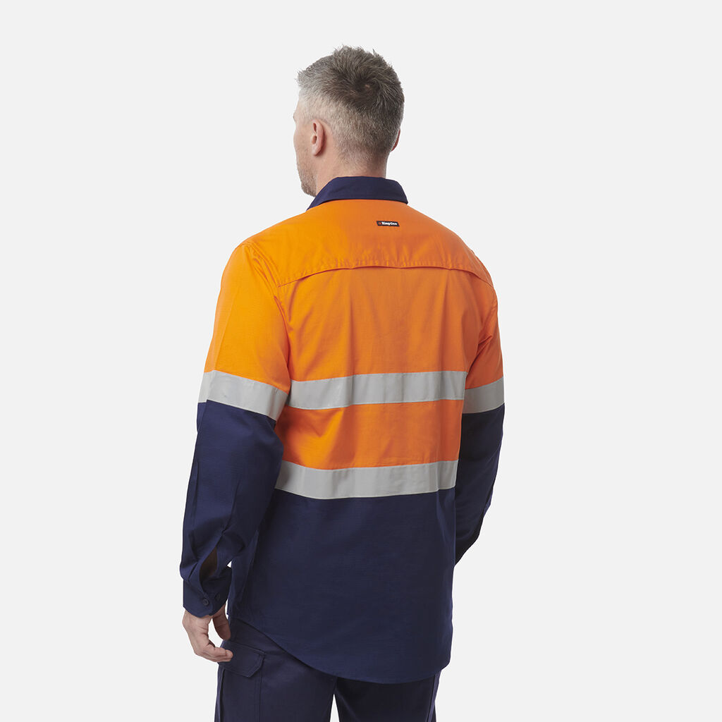 Workcool Vented Closed Front Spliced Shirt Taped Long Sleeve