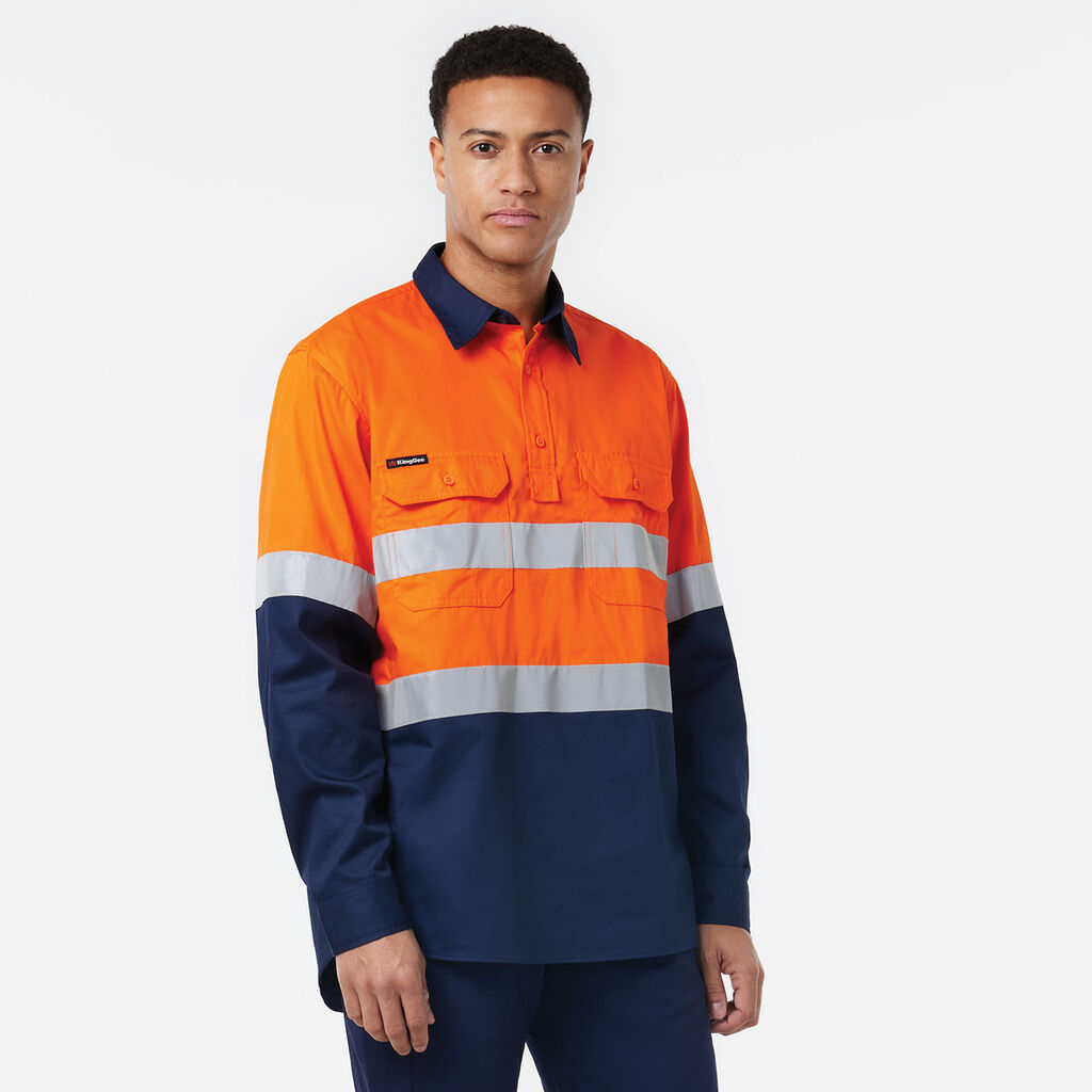 Originals Closed Front  Vented Drill Shirt Tape