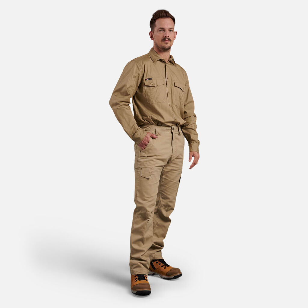 Tradies Canvas Cargo Work Pants 