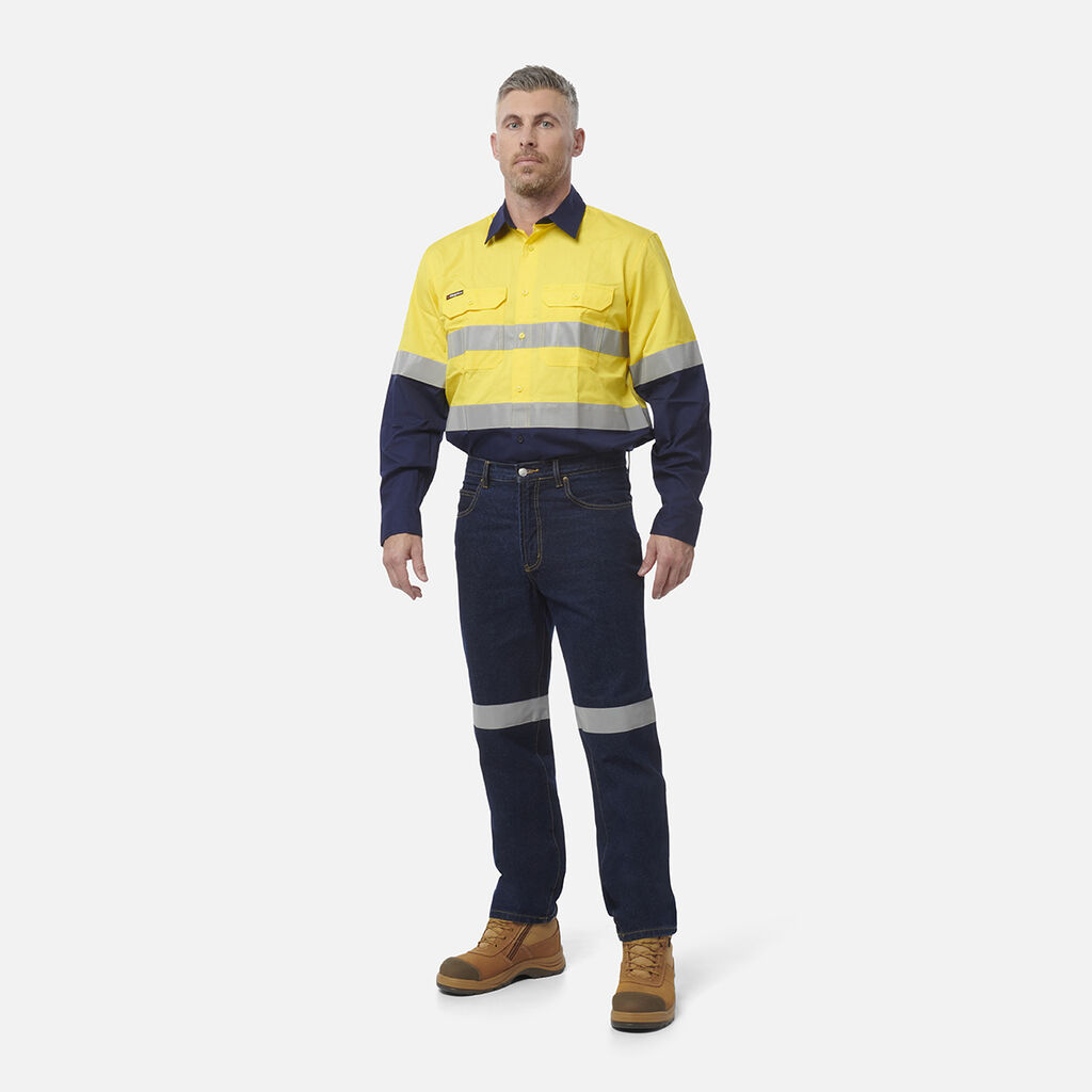 Reflective Denim Work Jeans