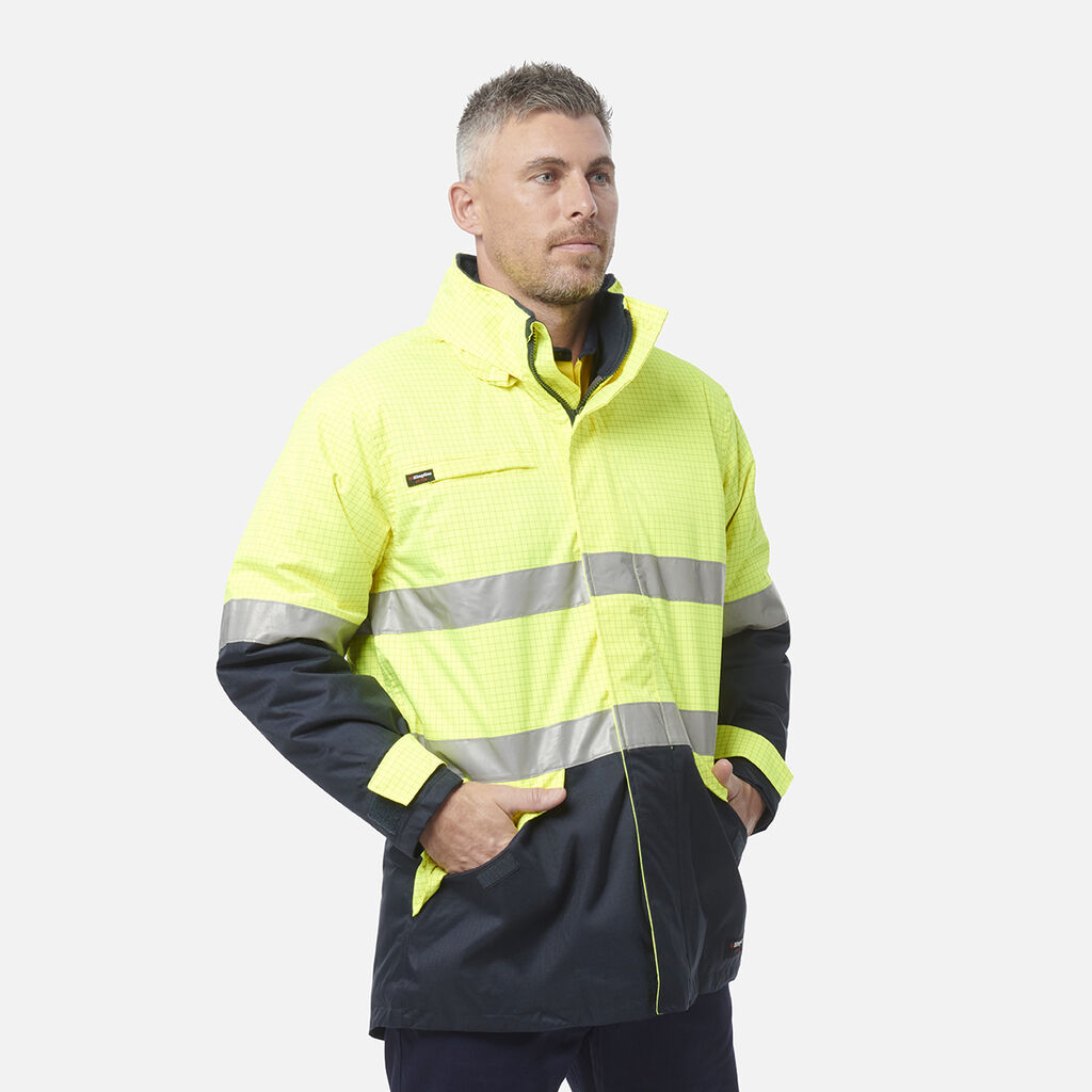 Hi-Vis Anti Static Waterproof Reflective Work Jacket