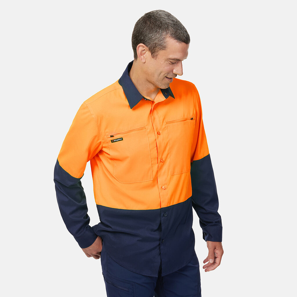 DryCool Hi Vis Spliced Shirt Long Sleeve Shirt 