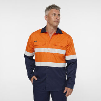 Originals Spliced Hi Vis Vented Kevlar Gusset Taped Long Sleeve Shirt 