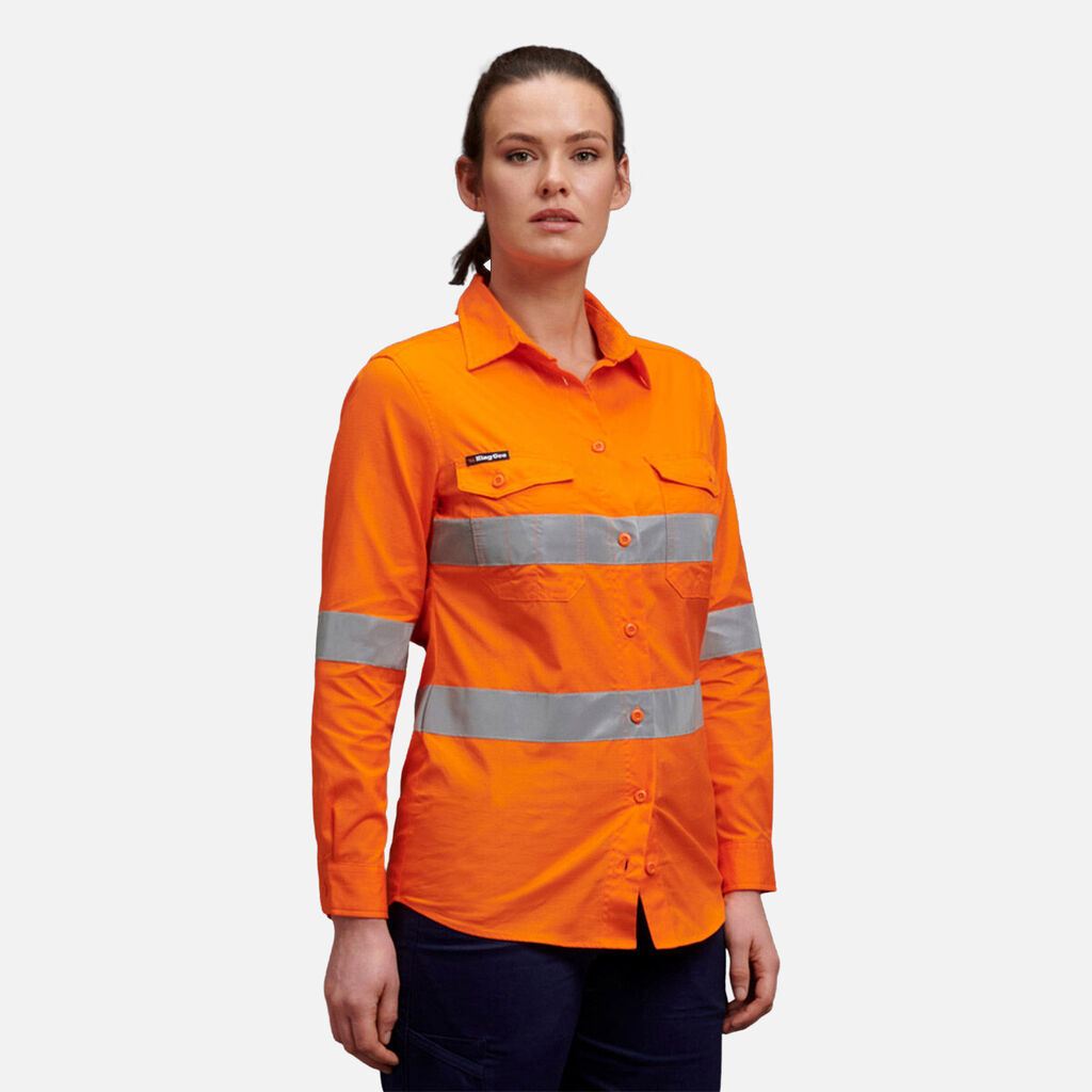 Women's Workcool 2 Hi-Vis Reflective Work Shirt