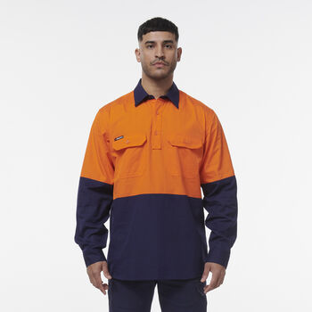 Workcool Vented Closed Front Spliced Shirt